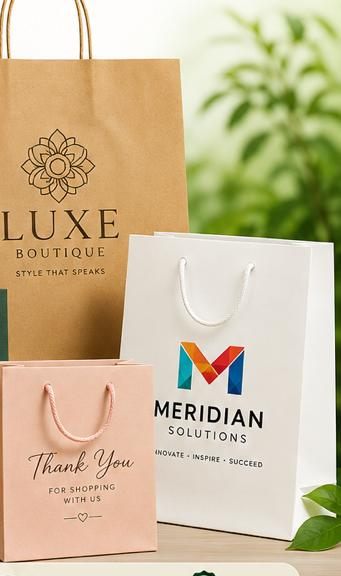 Custom printed paper bags