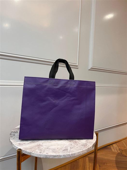 Purple non-woven tote bag