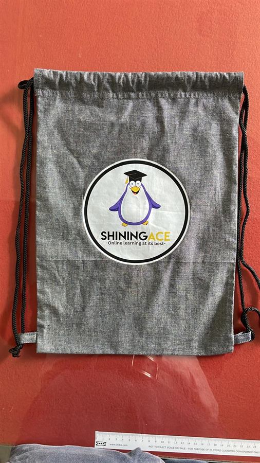Custom drawstring bag for Shining Ace